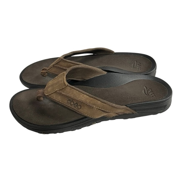 ABEO Men\'s Austin Neutral - Flip Flop Sandals in Brown Size 10Neutral main image 8